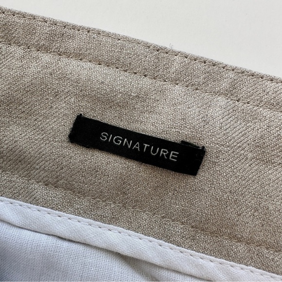 Talbots PETITE high waisted, wide leg pants with tie at the  waist, 💯 linen. - Picture 10 of 11